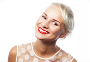woman smiling